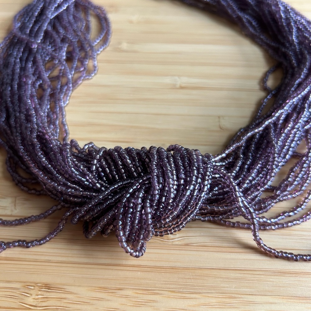 Cookie Lee Purple Beaded Necklace